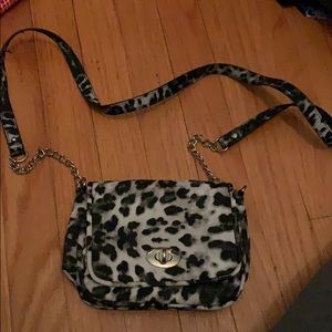 Leopard print crossbody.